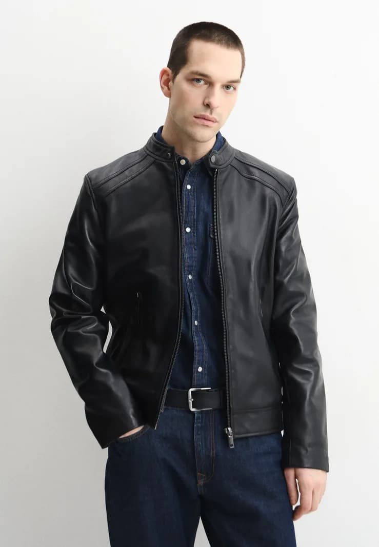 Urban Fashion for Men Куртка кожаная