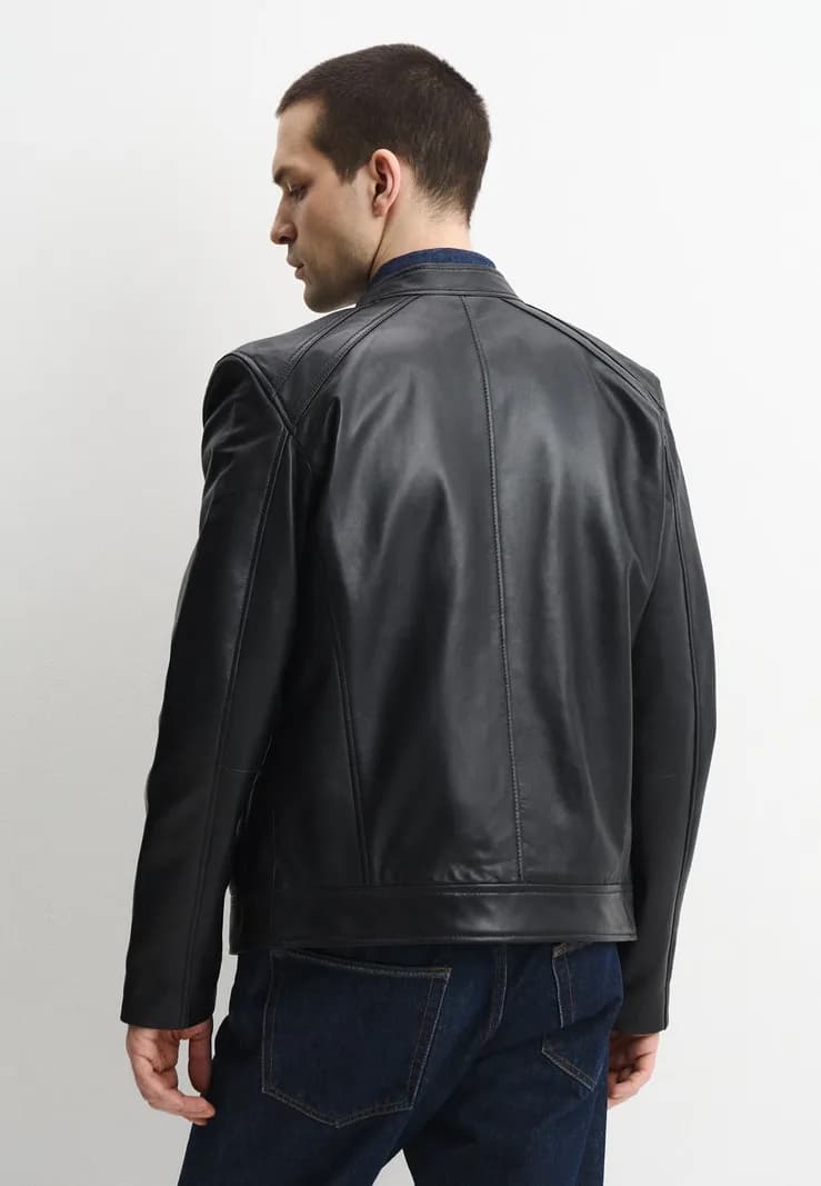 Urban Fashion for Men Куртка кожаная — фото 3
